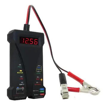 12V LCD Ekranas Skaitmeninis Akumuliatoriaus Testeris Voltmeter Ir Apmokestinimo Sistemos Analizatorius