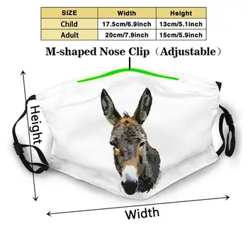 Donkey Stabdžių Dulkių Veido Kaukė Plaunamas Filtras Daugkartinio Naudojimo Donkey