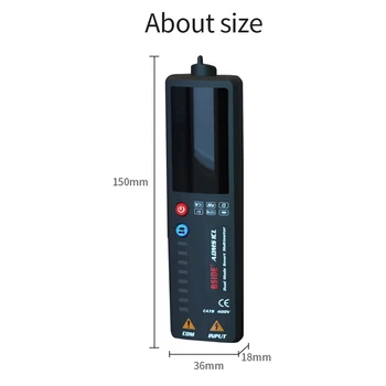 BSIDE Multimetras Atsparumas Testeris, Skaitmeninis LCD Kietumas Elektros Stiprus ADMS1CL Protingas Nešiojamų Voltmeter Ohmmeter