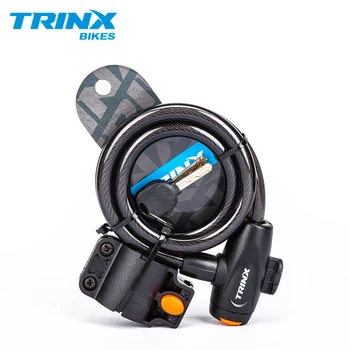 TRINX 1.2 m Kovos Vagystės Dviračio Užraktas Plieninės Vielos Safe Lock Dviračio Užraktas kokybės MTB Kelių Saugumo Plieno Cabl Dviračio Spyna su 2 Raktais