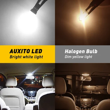 AUXITO 2x T10 W5W LED Lemputės, Automobilių Stovėjimo aikštelė, Pleišto Žibintai Salono Lempa Ford Fusion 