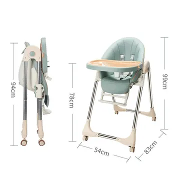Kūdikių Aukšta Kėdutė, Multi-funkcija Nešiojamų Kūdikių Valgomojo Stalas, Kūdikių Mitybos Kėdė Maitinti Vaikus Lankstymo Valgomojo Kėdės