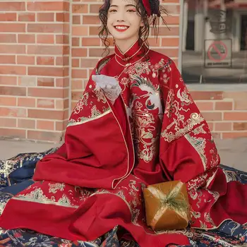 Ilgas Kailis Cosplay Kostiumų Hanfu Moterų Aukšto Qulity Elegantiškas Raudonas Etapo Rezultatus Drabužių Naujovė Tango Tiktų Šokių Drabužiai