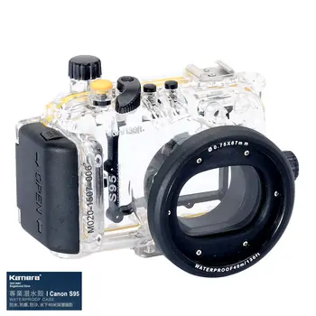 Atsparus vandeniui nelaidų Korpusą Atveju Fotoaparatas Canon Powershot S95 Objektyvas WP-DC38