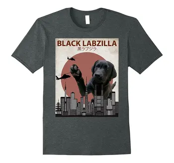2019 Karšto pardavimo Mados medvilnės, Juoda Labzilla | Juokingas Labradoro Retriveris Lab Šunų T-Shirt marškinėliai
