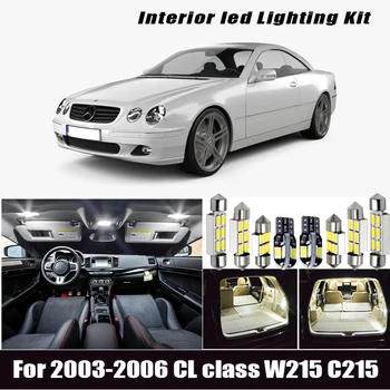 6x LED lemputė, atbulinės + stovėjimo žibintas išorės šviesos rinkinys 2003-2006 M. Mercedes-Benz CL class W215 C215 coupe CL500 CL600 CL55AMG