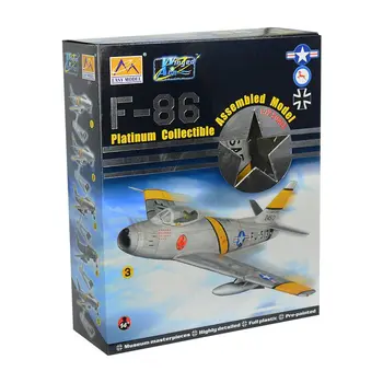 Iš anksto pastatytas 1/72 F-86 Sabre transonic jet valomas sparno naikintuvų F-86F orlaivių hobis kolekcines baigė plastikinis lėktuvo modelis