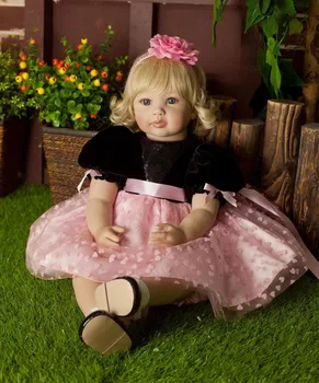 Populiarus atgimsta vinilo silikono kūdikių lėlės kartu rankų darbo tikroviška princesė vaikiška lėlė vaikas high-end kalėdų, naujųjų metų dovanos