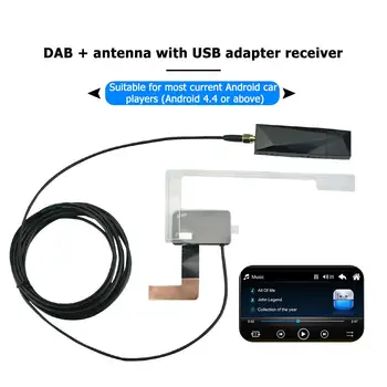 VODOOL Automobilių GPS Imtuvų Priedai, DAB+ Antena su USB Adapteris Imtuvas, skirta 