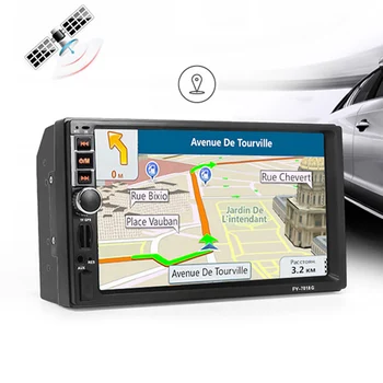 2 din Automobilio Multimedijos Grotuvas GPS Navigacija, Bluetooth, Radijas, AUX, mp3 MP4 MP5 Garsas Stereofoninis Automatinis Elektroninių autoradio 2din DVD NR.