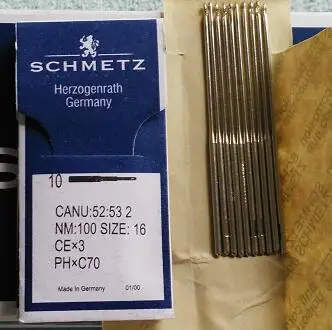 Originali Schmetz šeniliniai siuvinėjimo adata CEX3 PHxC70 Nm:100 Dydis:16 Tajima Barudan SWF China siuvinėjimo mašinos / dalys
