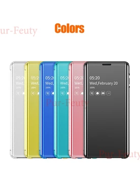 Case For Samsung Galaxy Note 9 SM-N960F/DS Aišku, Veidrodis Peržiūrėti Apversti Turėtojas Smart apsaugos, Dangtelis, Skirtas 
