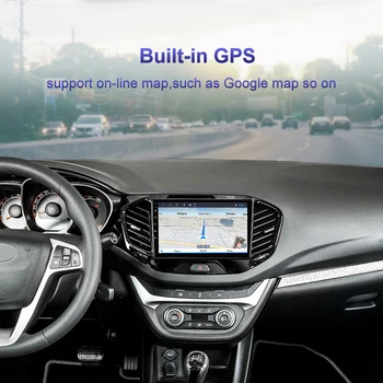 Tinka LADA Vesta Kryžiaus Sporto 2016 17 2018 automobilio radijo multimedia vaizdo grotuvas, navigacija, GPS Android 9.1 Ne DVD 2 din