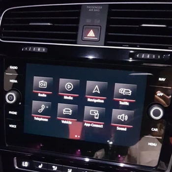 8 Colių Volkswagen T-ROC 2018 Automobilių GPS Navigacijos Grūdintas Stiklas Screen Protector HD skaidri Plėvelė, Anti Scratch Guard Automobilių lipdukas