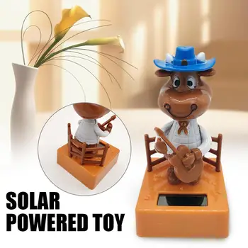 Kūrybos Automobilių Papuošimai Saulės Kūrybiniai Žaislai Šokių Gyvūnų Lėlės Animacinių filmų Vaikams Dovanų Aukštos Kokybės ABS Medžiagos