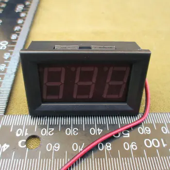 10vnt skirti 0,56 colių LCD DC 4.5-30 V Žalia LED Panel Meter Digital Voltmeter su Dviejų laidų Elektros Prietaisai Įtampos Metrų