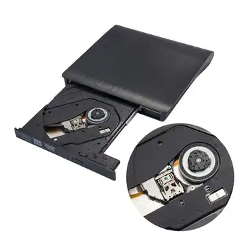 USB 3.0 Plonas Išorinis DVD RW / CD Rašytojas Ratai Degiklis Reader Žaidėjas, Optiniai įrenginiai, KOMPIUTERIUI Laptopo