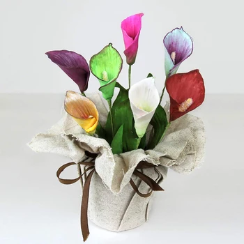 Gėlių Pro Calla Lily & Tulpių Lapų Silikono Formos Minkštas Tortas Dekoravimo Priemonė Gumpaste Sugarcraft Šokolado Formos Bakeware Įrankiai