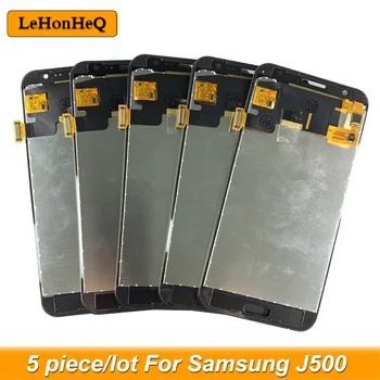 5 Gabalas/daug LCD Samsung Galaxy J5 LCD J500 J500F J500G J500M LCD Ekranas Jutiklinis Ekranas skaitmeninis keitiklis Asamblėja